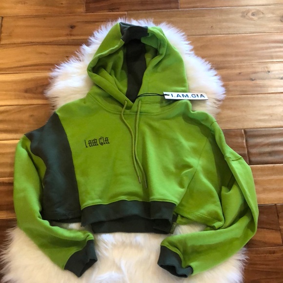 IAMGIA CROPPED HOODIE NWT SZ MEDIUM - Picture 3 of 9